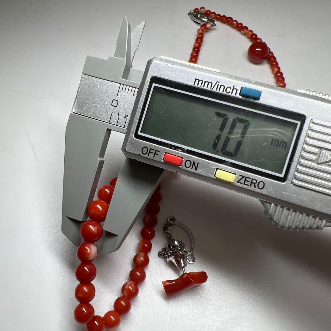 本血赤珊瑚　玉ネックレス、玉等　21g 東Y8-0129☆2Fトヒオ