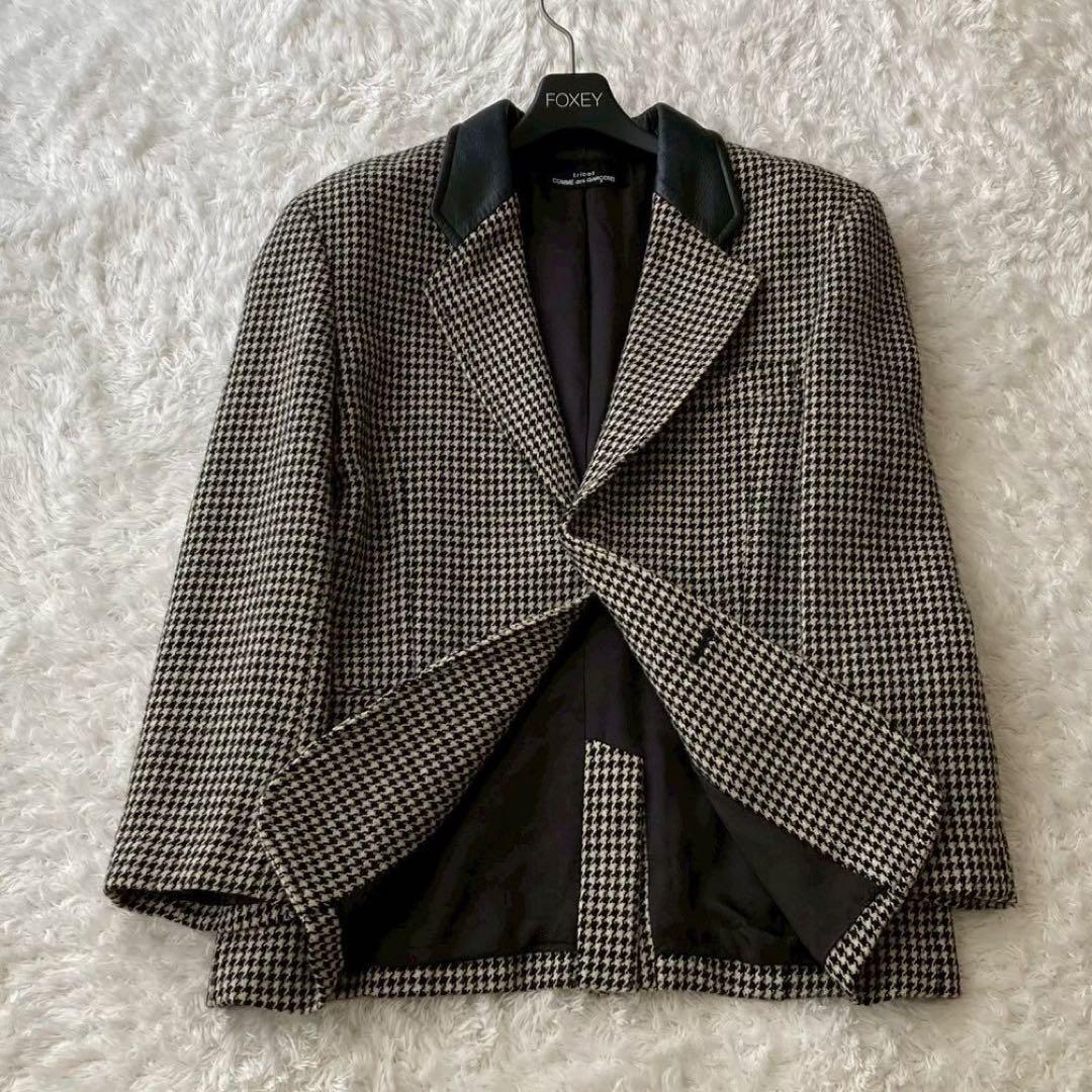 トリココムデギャルソン　千鳥格子柄 テーラード ジャケット ヴィンテージ