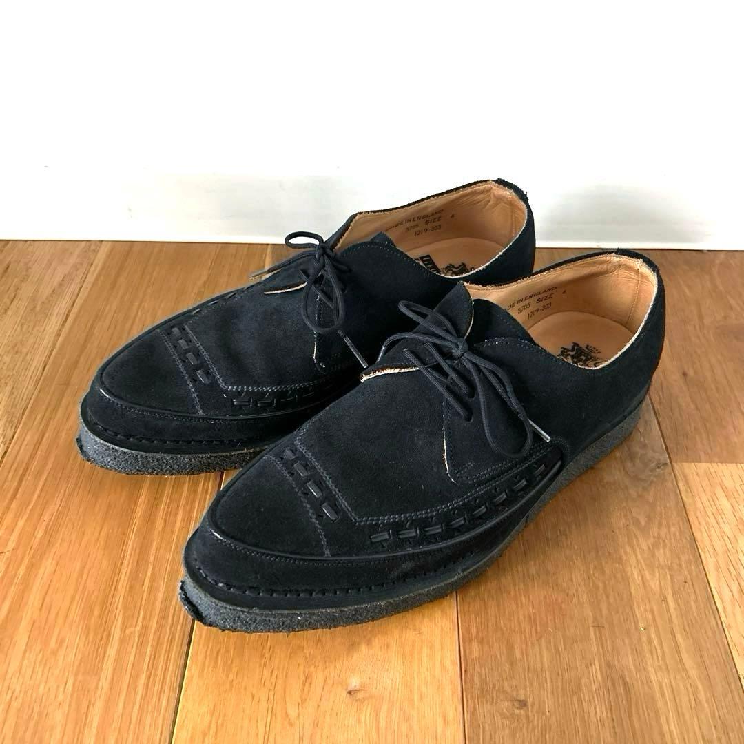 り*ー様 希少！ジョージコックス×フレッドペリー ラバーソール スエード 黒 U