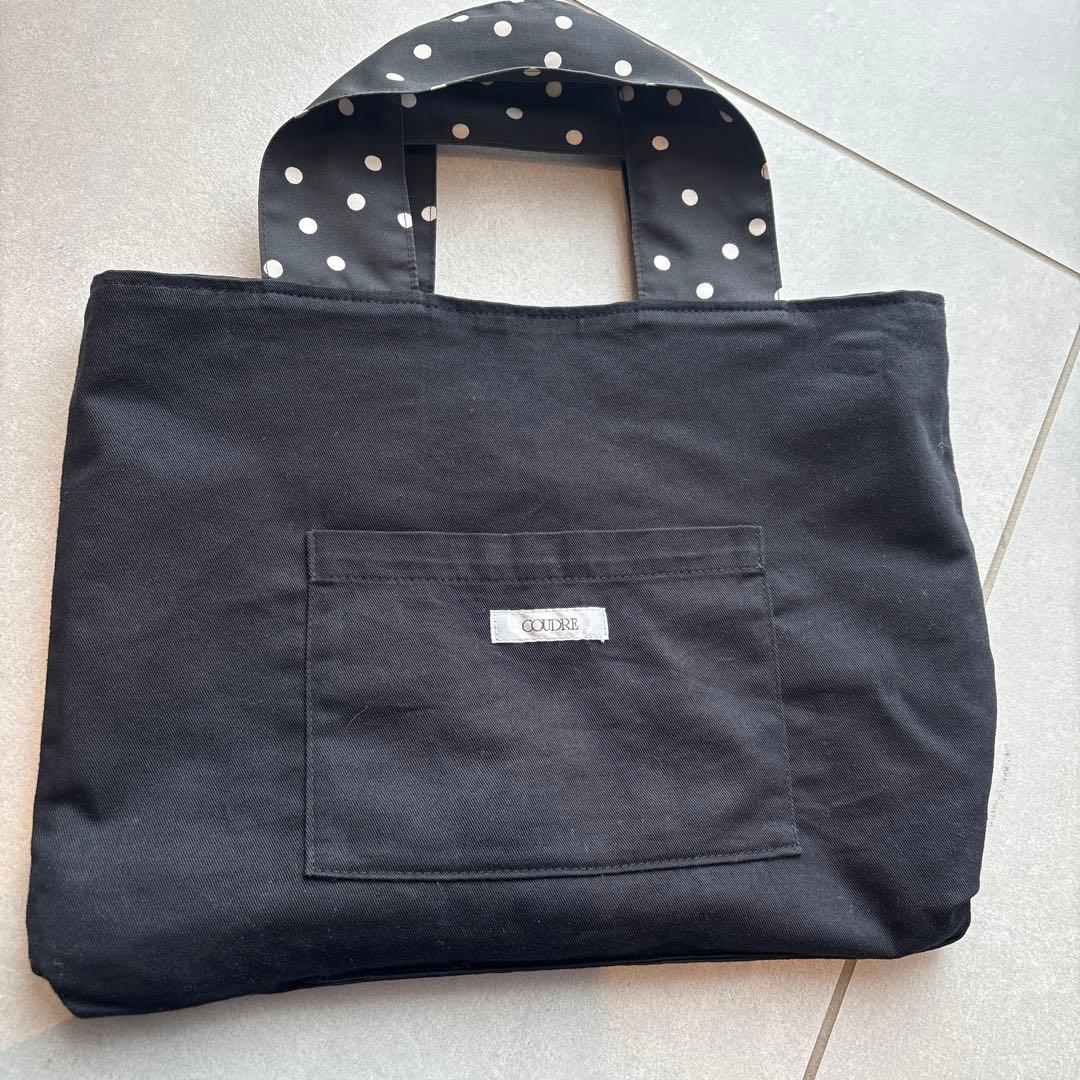 【COUDRE】ワイドハンドルショートトート