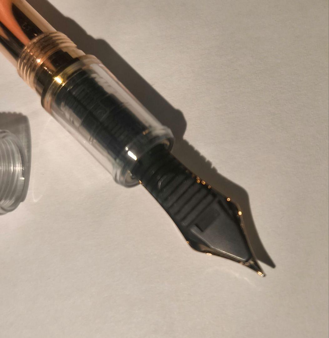 PLATINUM #3776センチュリー ニースロゼ 細字 箱&付属品有り