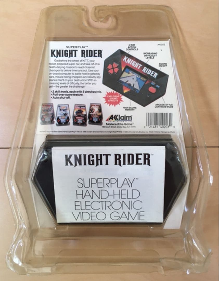 ナイトライダー　ゲーム　未使用　未開封