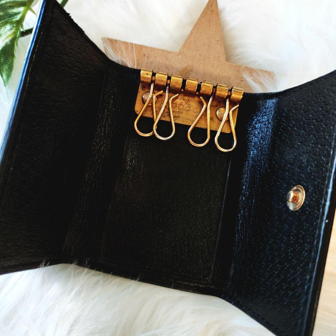 GUCCI グッチ キーケース アニマリエ メタルビー レザー 蜂