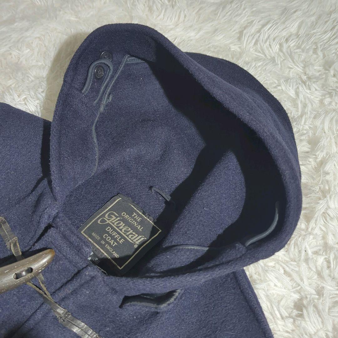 Gloverall キャメル生地 ダッフルコート レザートグルループ