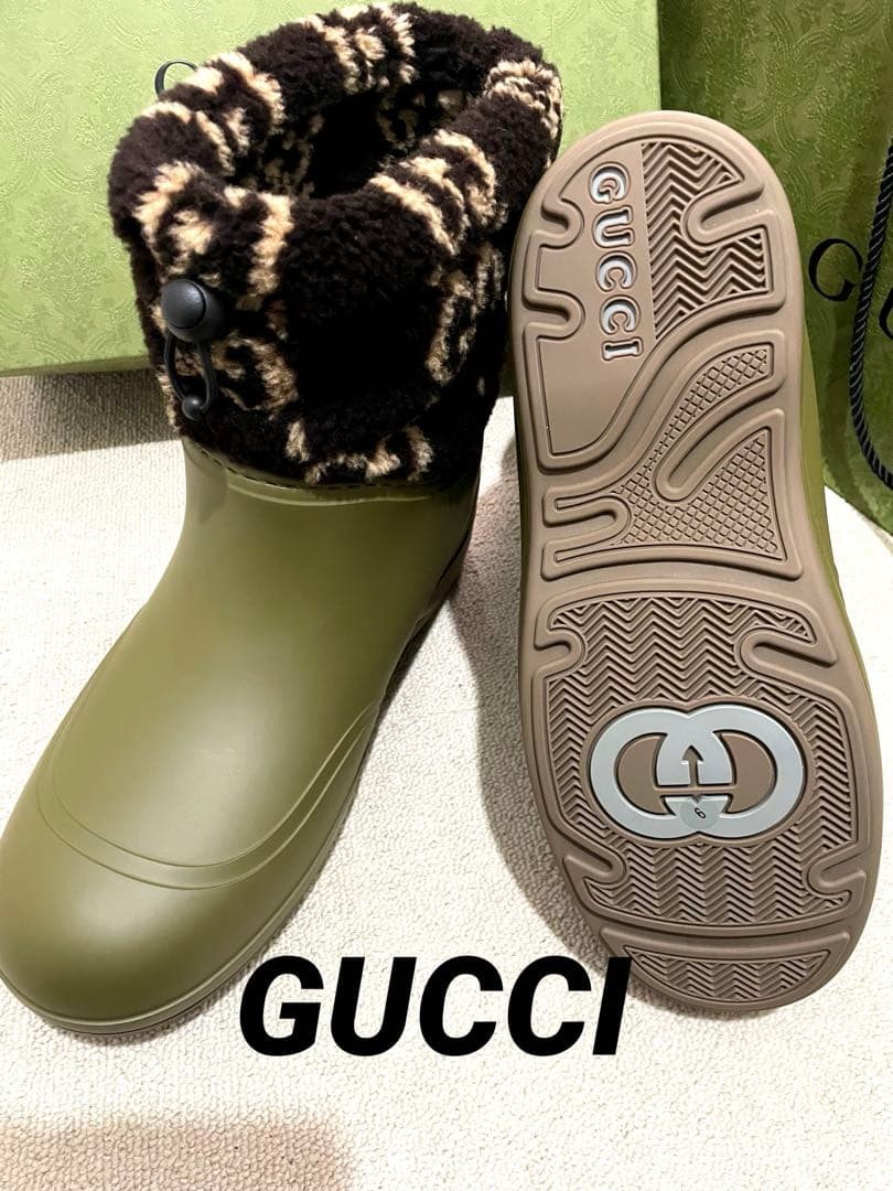 GUCCI ロゴデザインブーツ29センチ