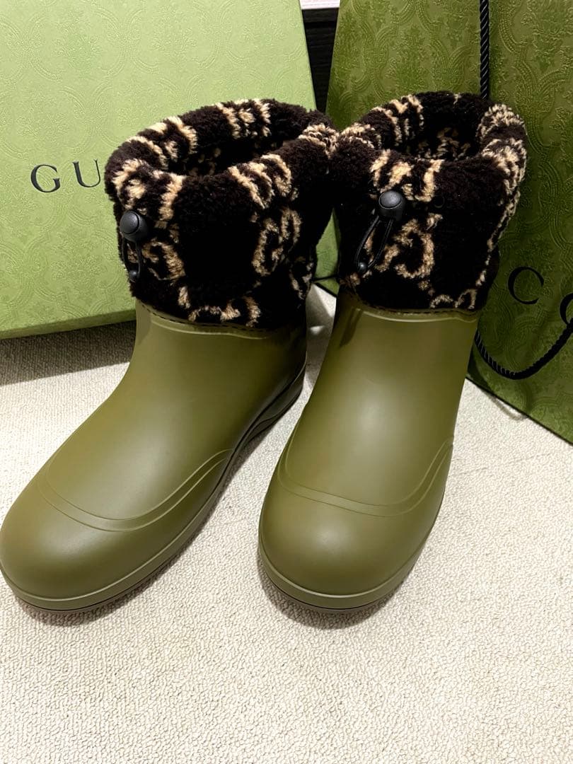 GUCCI ロゴデザインブーツ29センチ