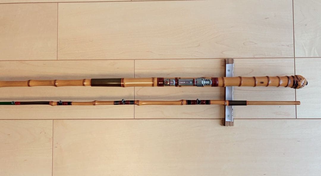 東甚作、カワハギ和竿、六尺五寸三分（198cm）、鯨穂