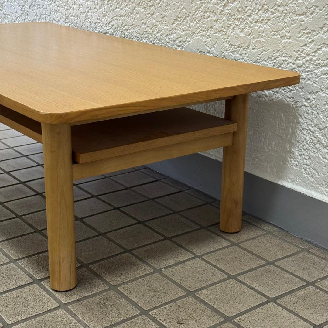 ♪無印良品　木製ローテーブル・オーク材　幅110㎝　MUJI　良品計画