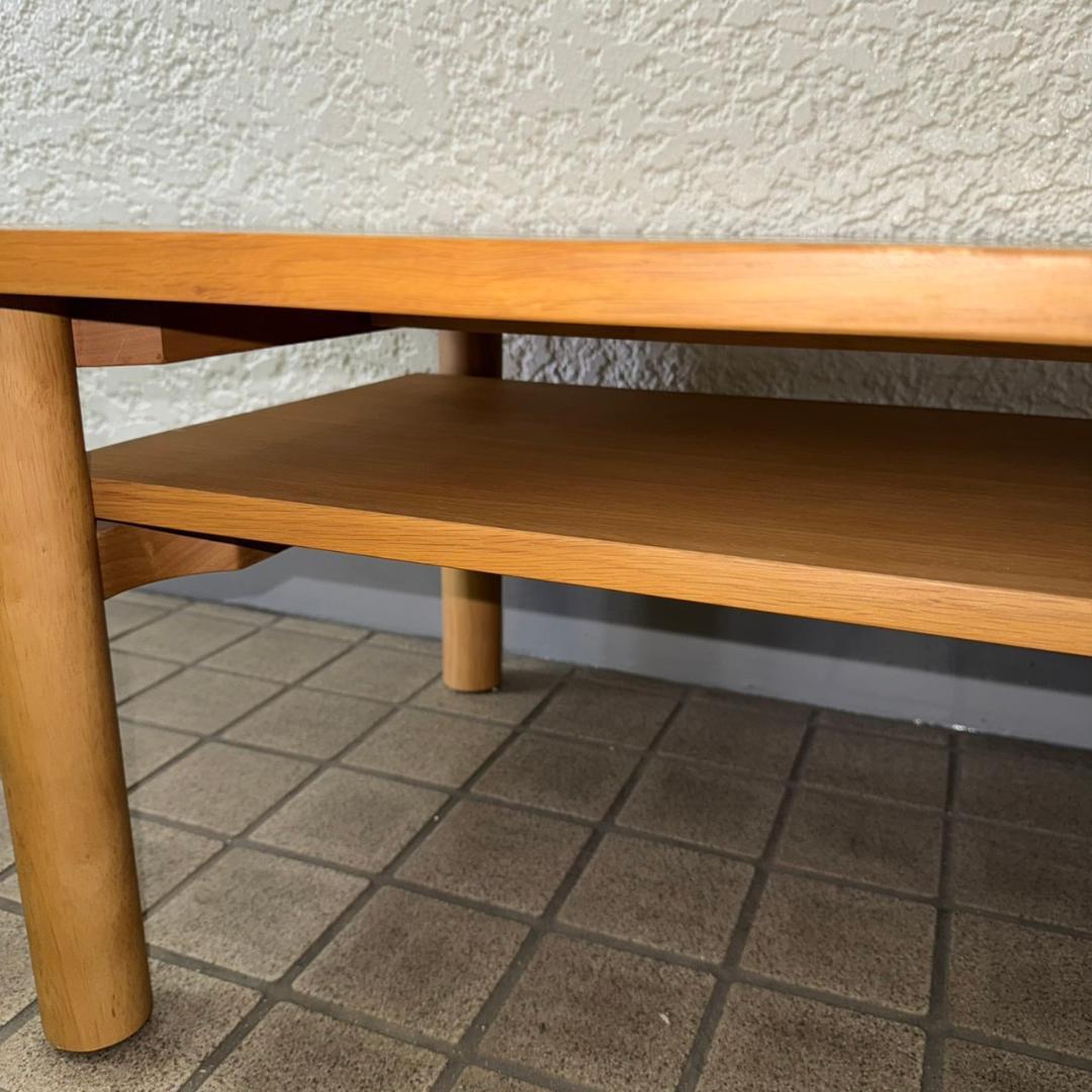 ♪無印良品　木製ローテーブル・オーク材　幅110㎝　MUJI　良品計画