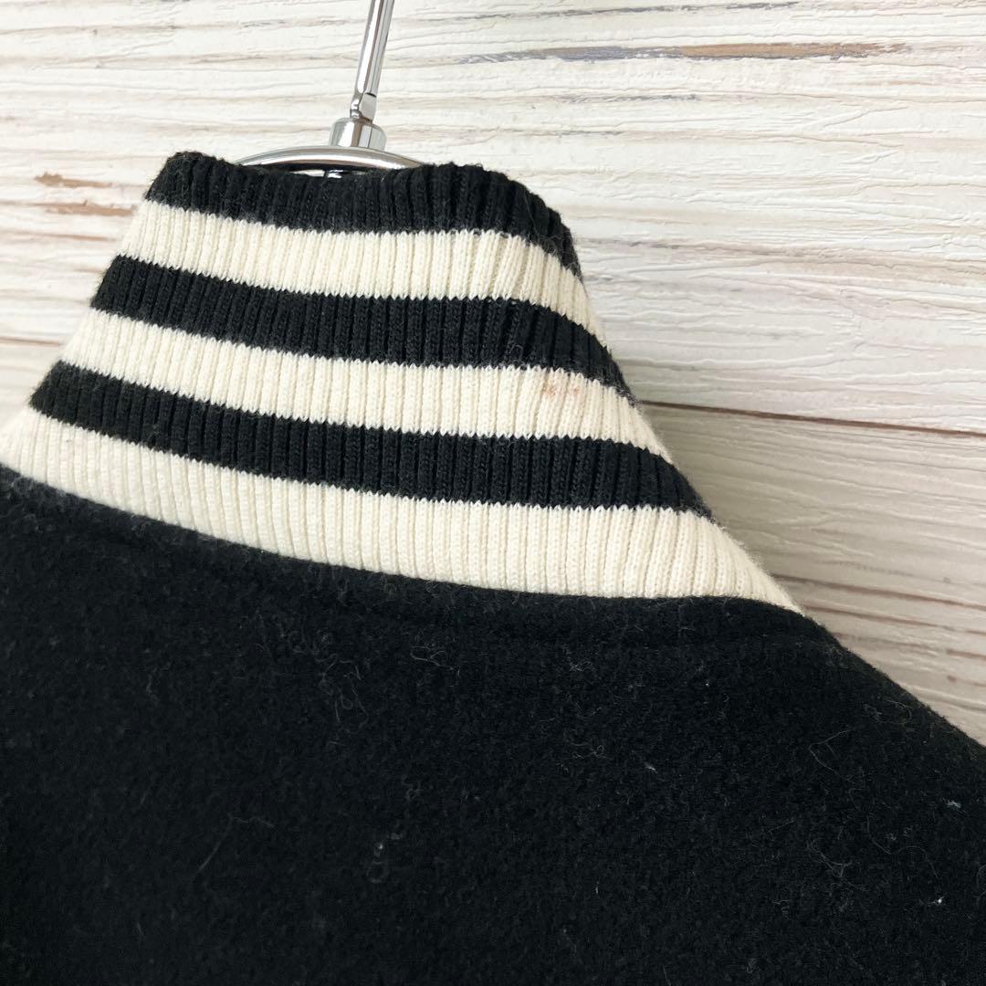 ヒューストン ウールジャケット スタジャン 黒 XL 8