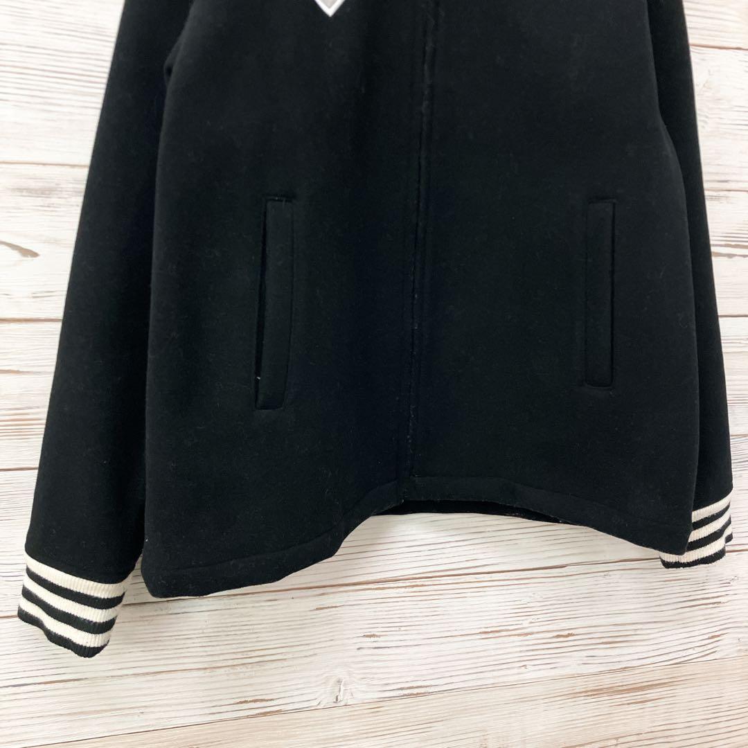 ヒューストン ウールジャケット スタジャン 黒 XL 8