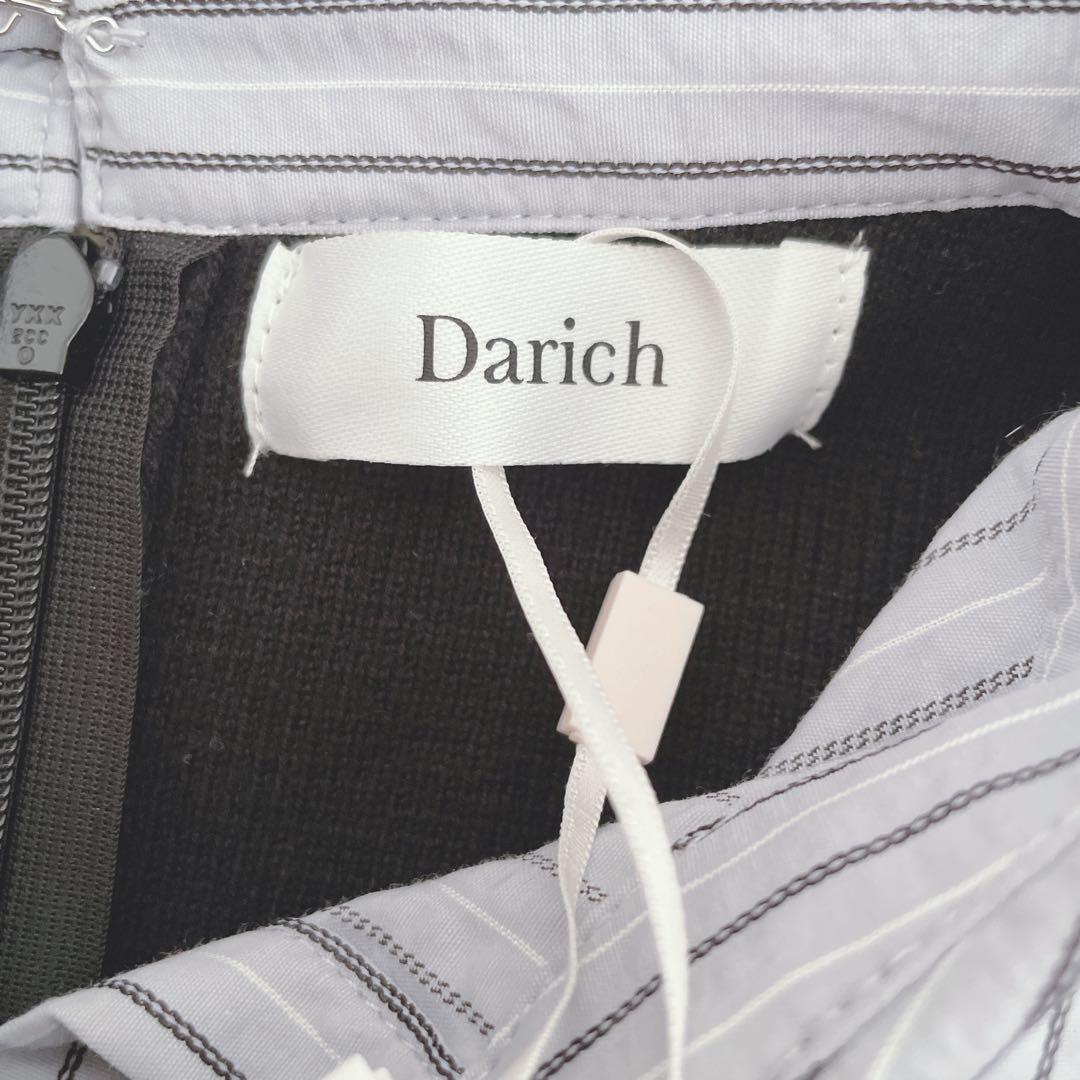 新品タグ付 darich ダーリッチ シャツドッキングニットミニワンピース
