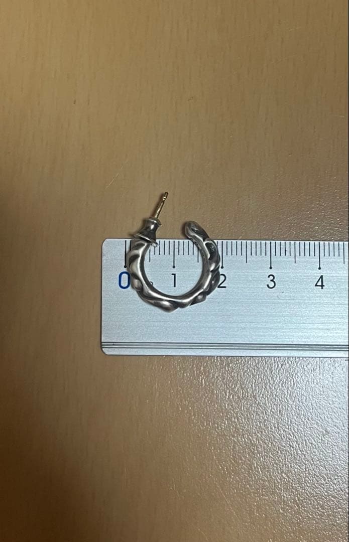 Chromhearts クロムハーツ　ピアス　スクロールピアス