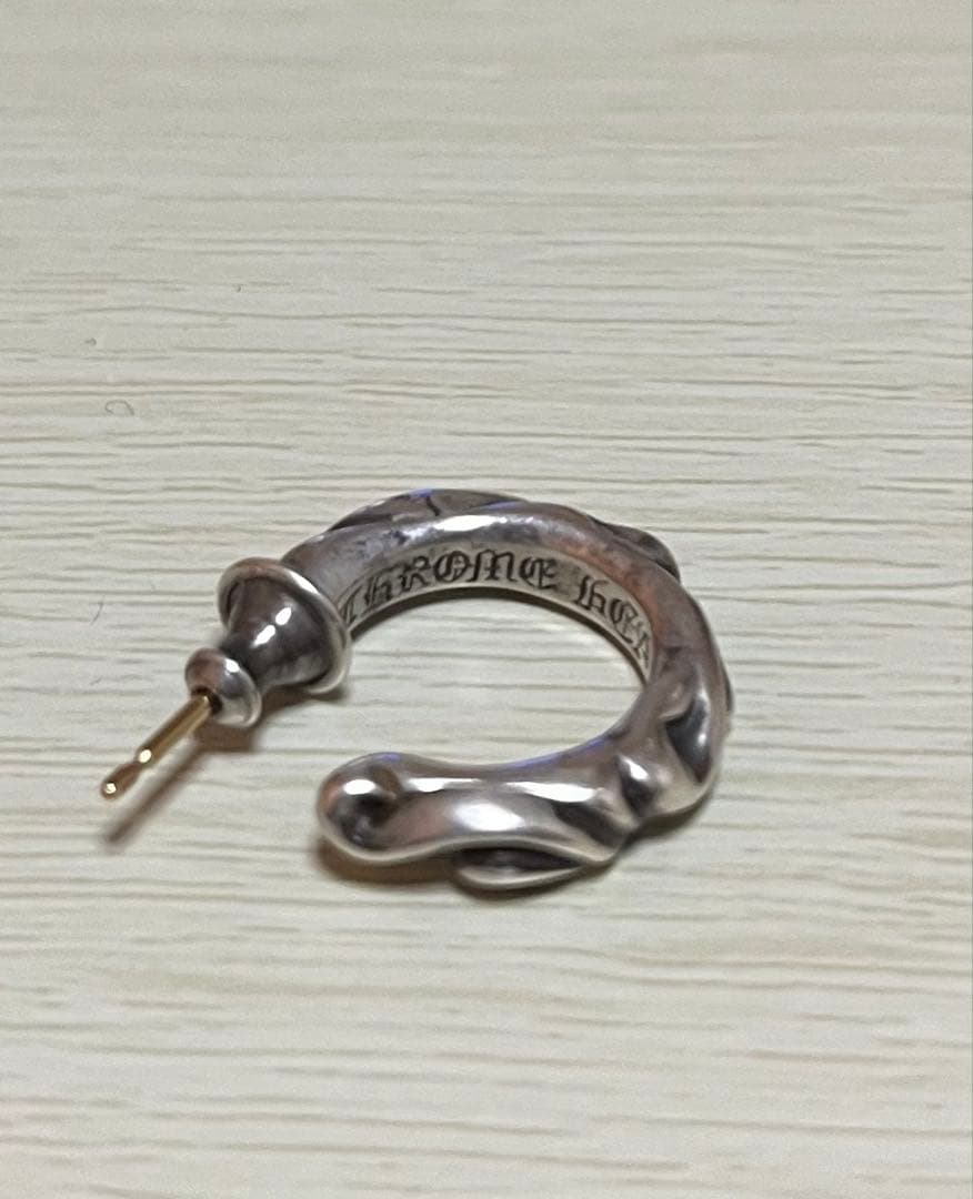 Chromhearts クロムハーツ　ピアス　スクロールピアス