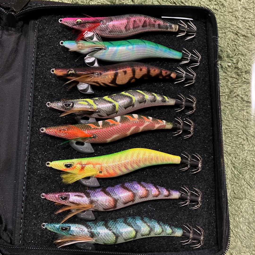 プロスペック、エクスペクト　エメラルダスエギケース　アオリイカ　エギングセット