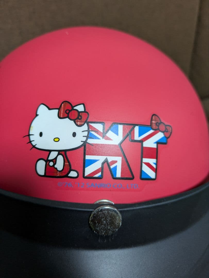 台湾　ハローキティ 半帽ヘルメット ピンク　激レア