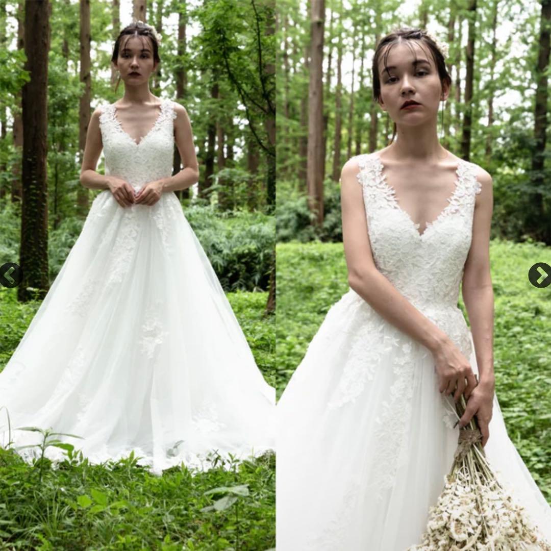 【美品】dress production 刺繍レース Aライン（W170）