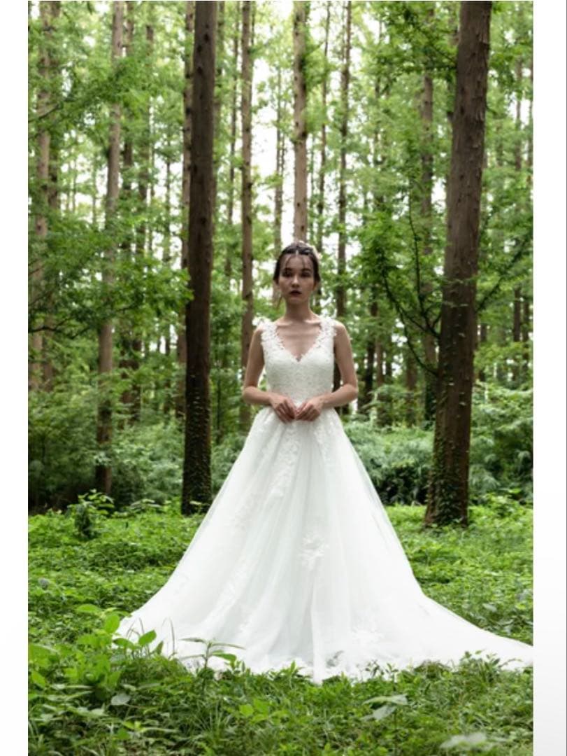 【美品】dress production 刺繍レース Aライン（W170）