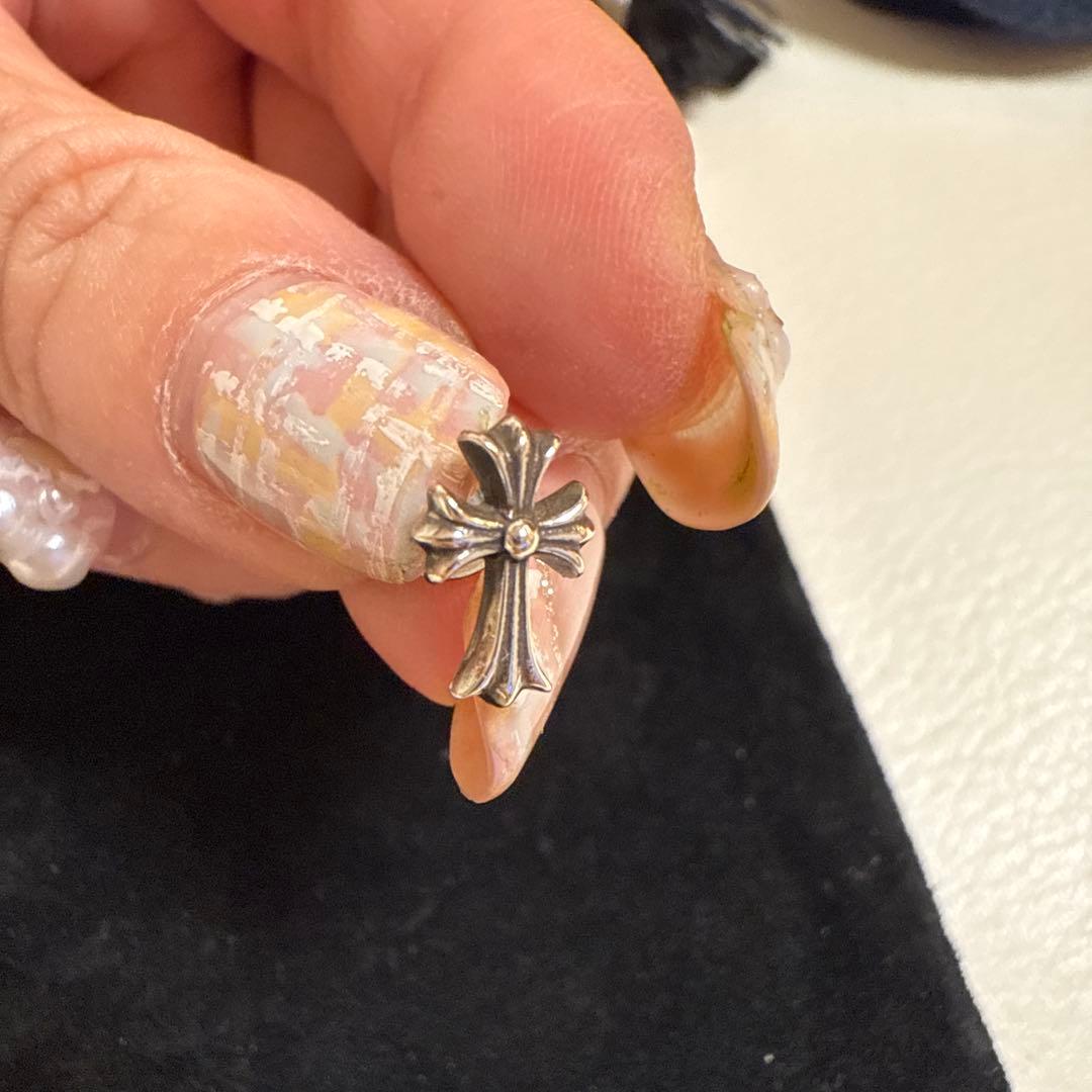 クロムハーツCH CRSS 2 FAT CHクロスファットスタッド ピアス1個