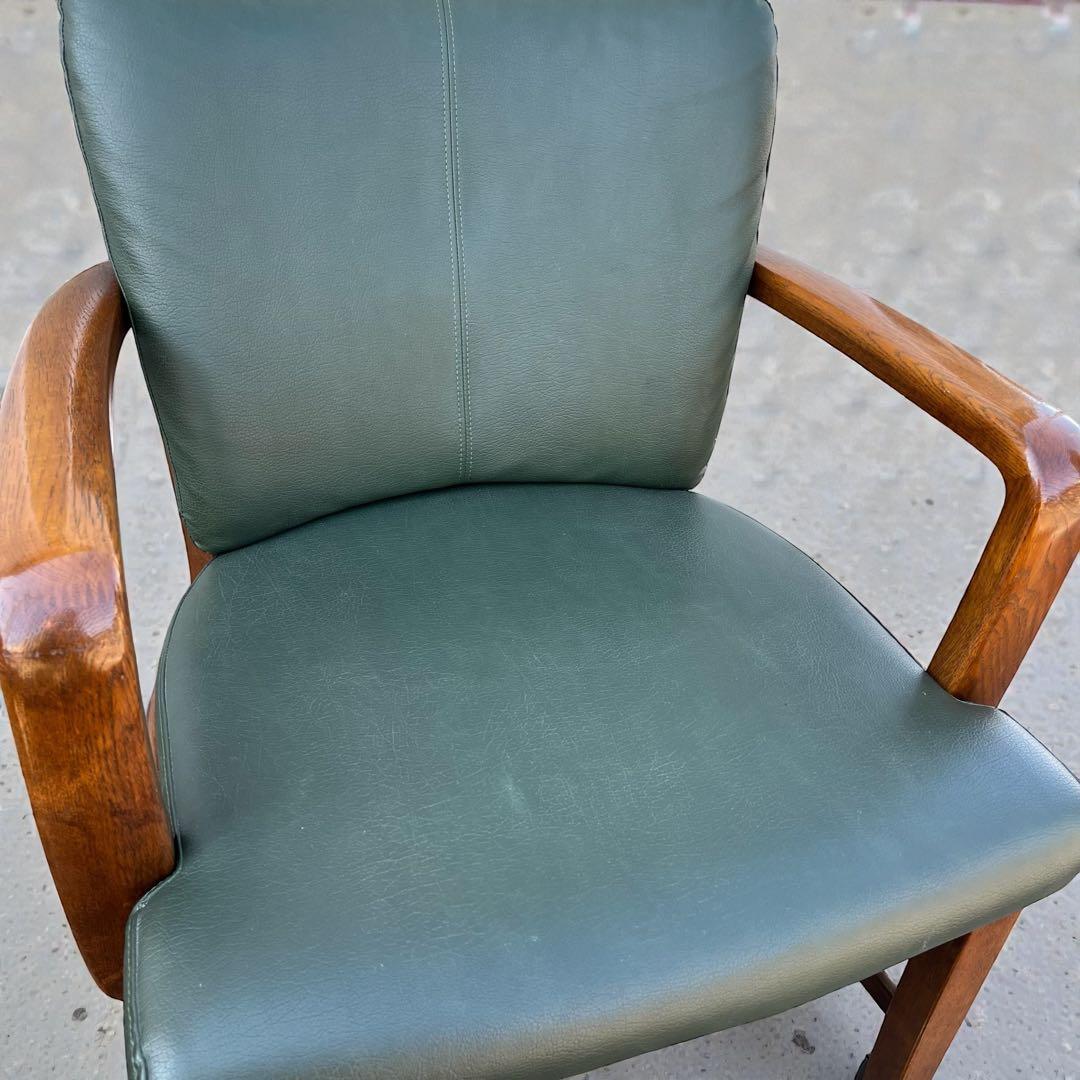 カリモクChitanoキャスター付き ダイニングチェア カーキ 5脚