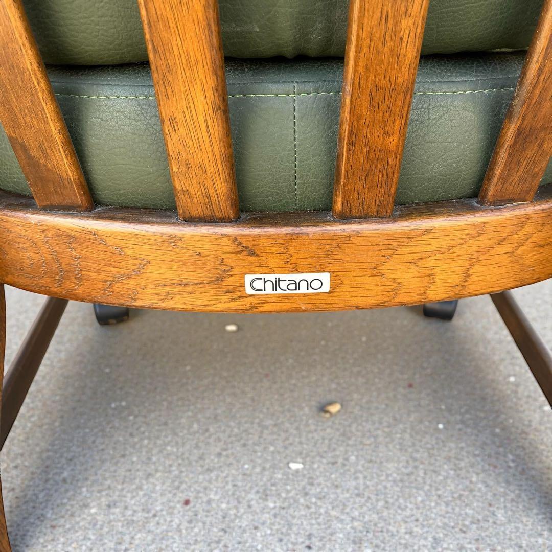 カリモクChitanoキャスター付き ダイニングチェア カーキ 5脚