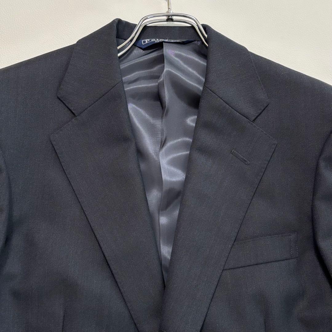 美品 ポロバイラルフローレン スーツ セットアップ Mサイズ 無地 濃紺より