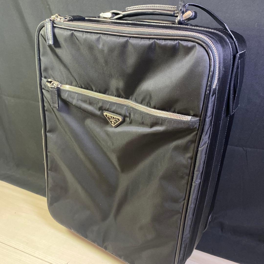 【本物保証】PRADA プラダ キャリーケース ナイロン 黒