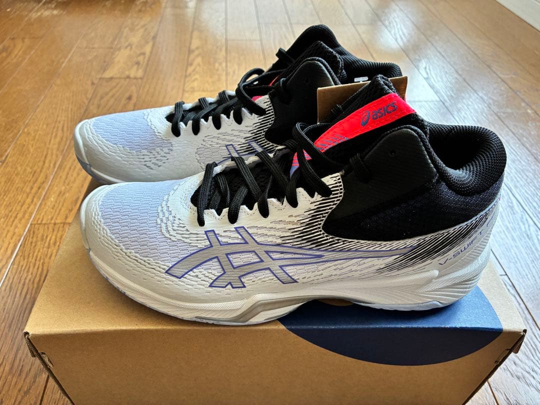 [asics]バレーボールシューズV-SWIFT FF MT 4 24.5㎝