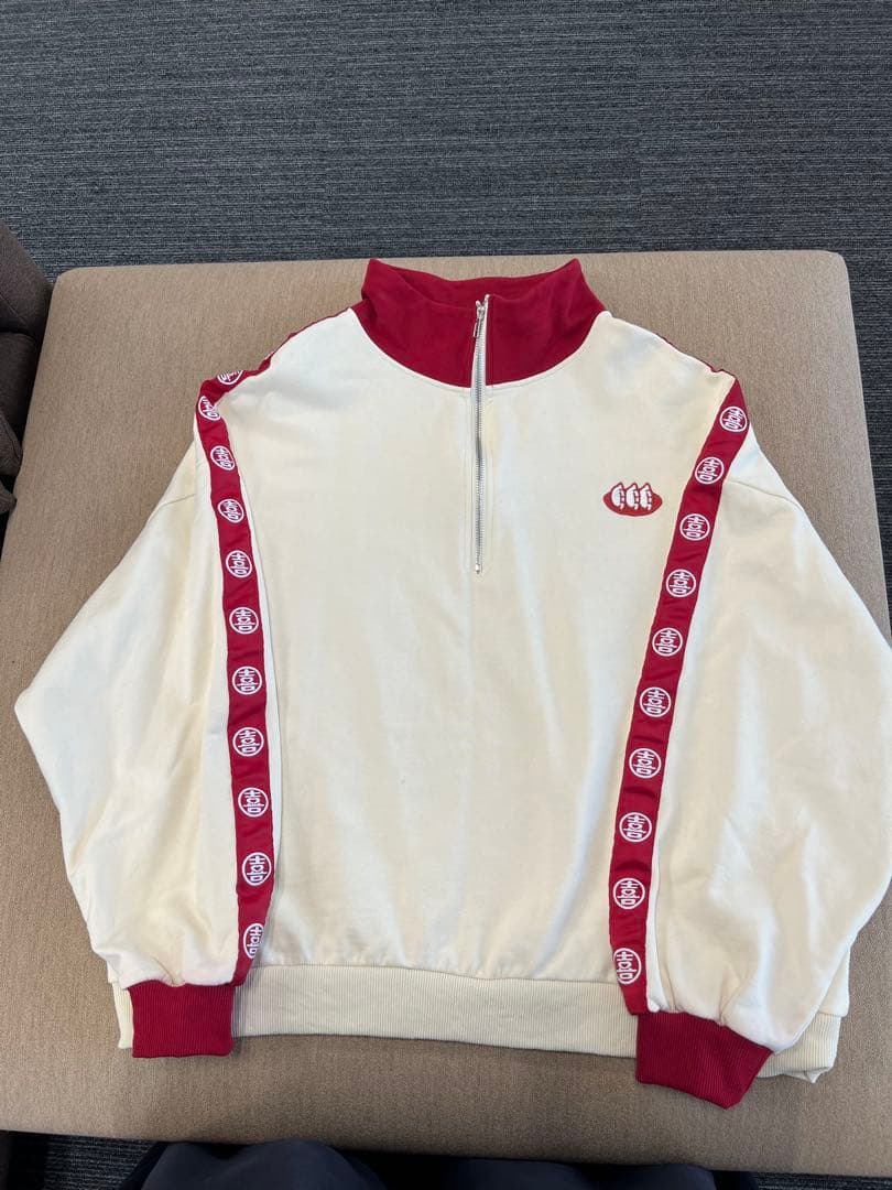 逃げ水あむ SOXSOCKS アツアツ餃子ハーフジップスウェット