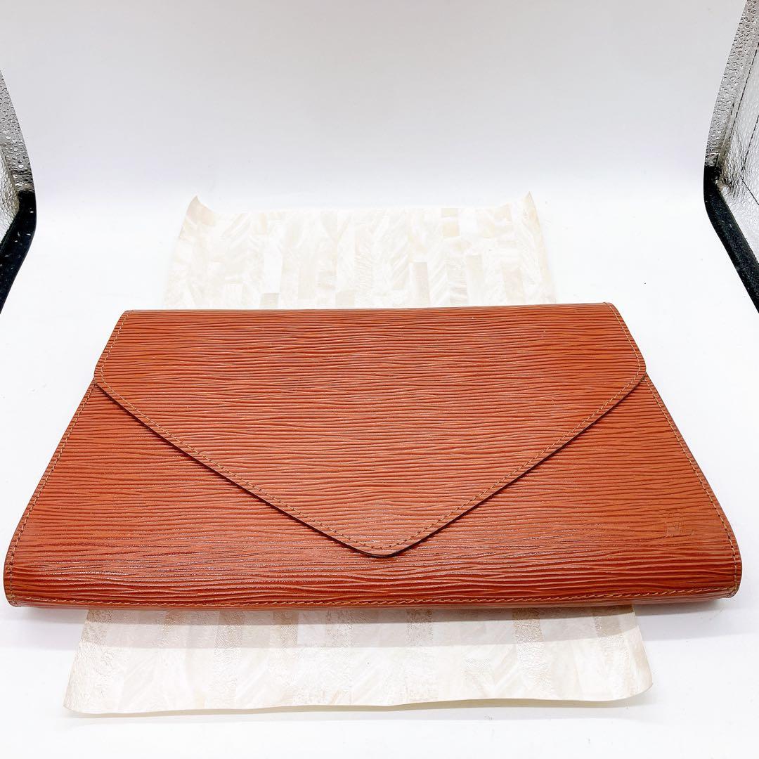 LOUIS VUITTON エピ　ブラウン　アールデコ　クラッチバッグ　正規品