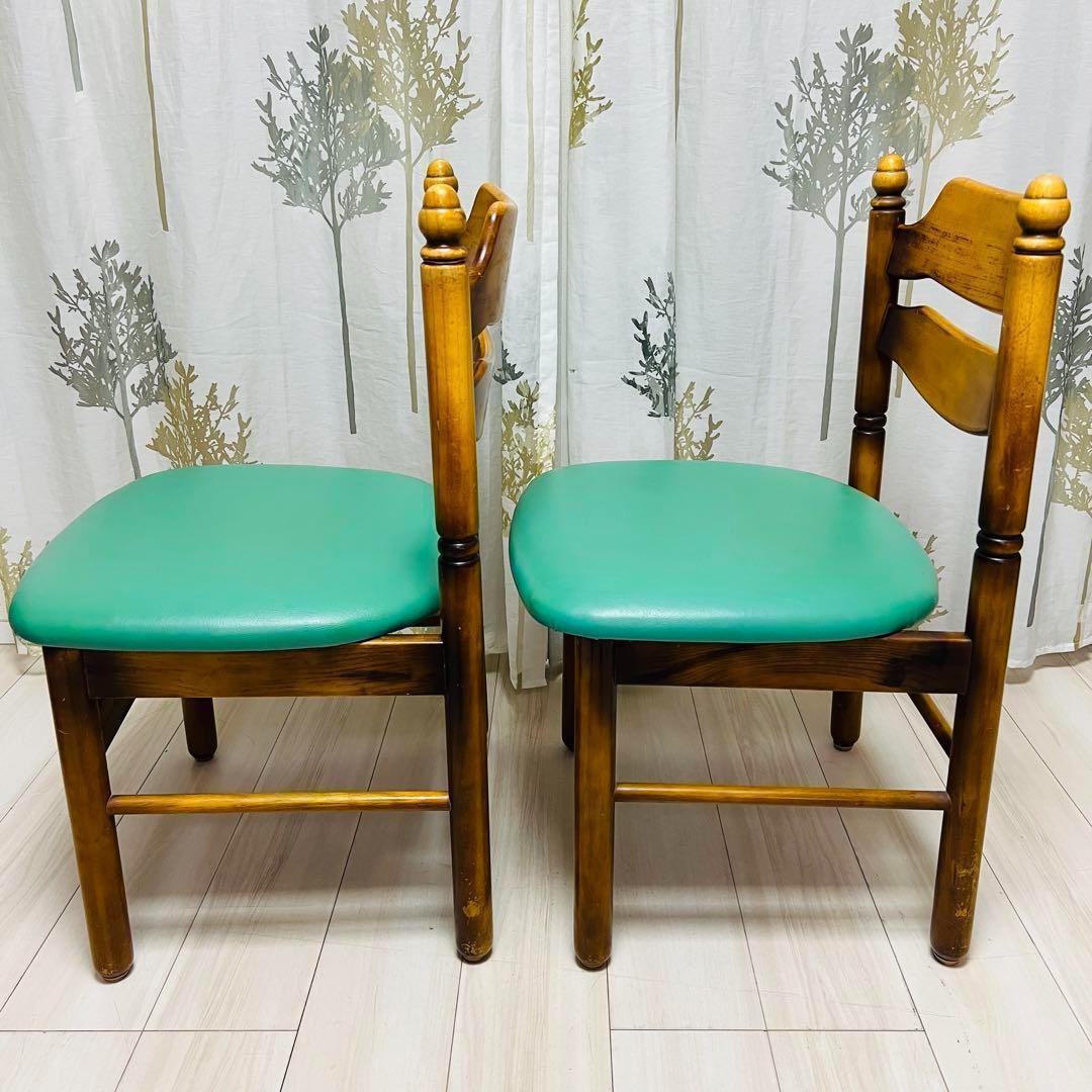 カリモク　karimoku アームレス　コロニアル　ダイニングチェア　2脚まとめ