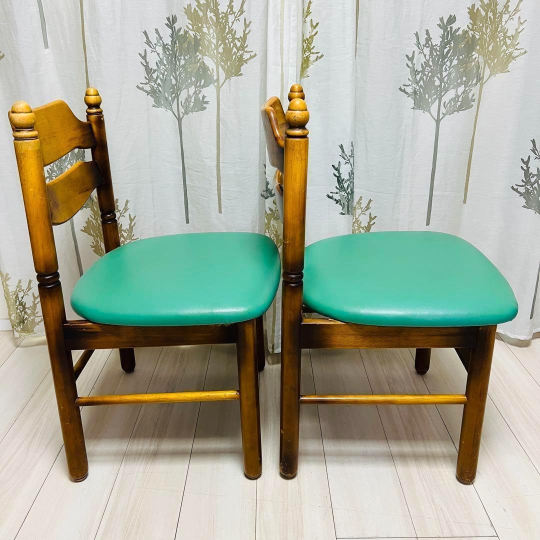 カリモク　karimoku アームレス　コロニアル　ダイニングチェア　2脚まとめ