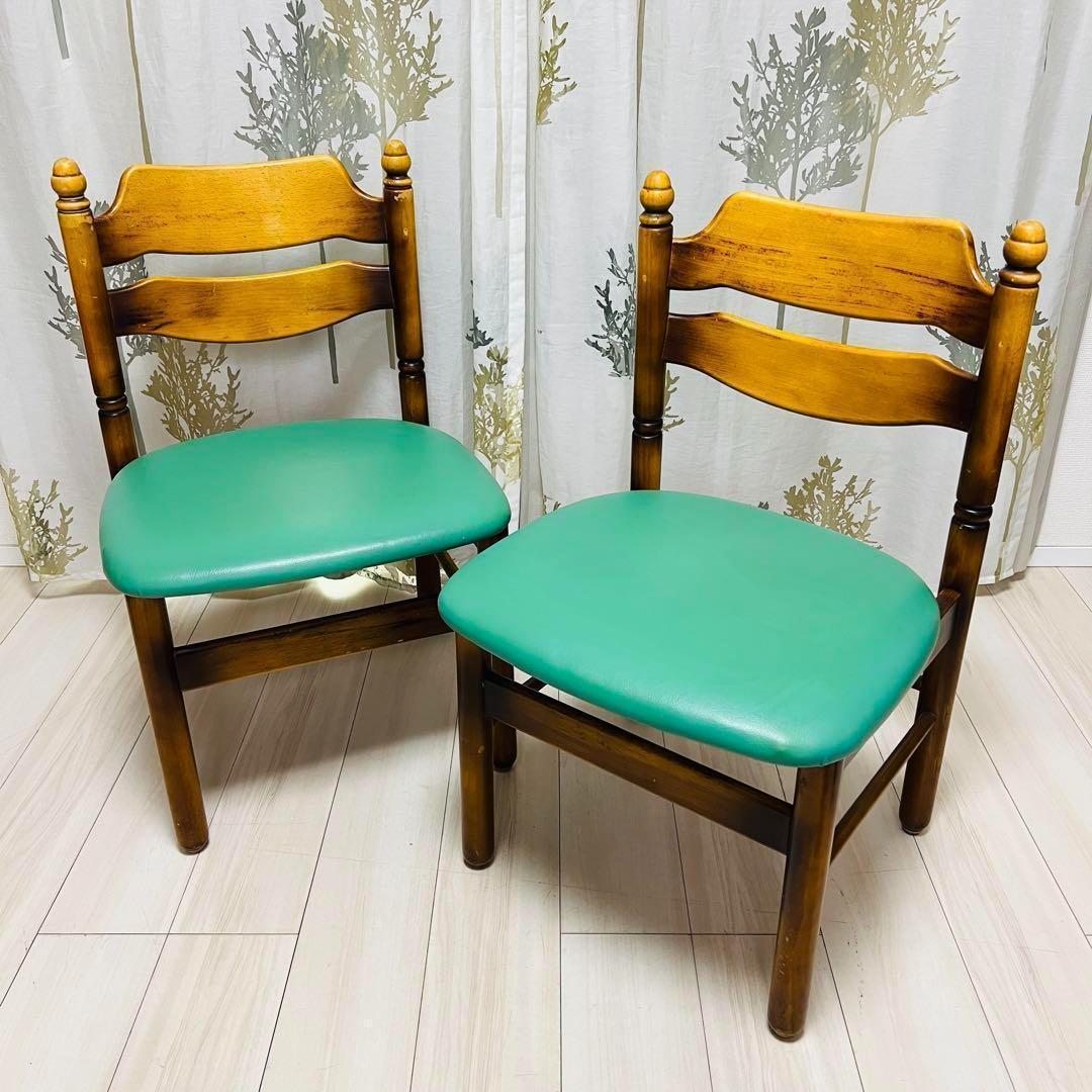 カリモク　karimoku アームレス　コロニアル　ダイニングチェア　2脚まとめ