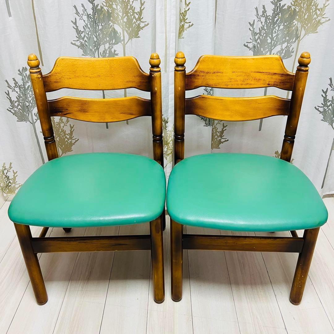 カリモク　karimoku アームレス　コロニアル　ダイニングチェア　2脚まとめ