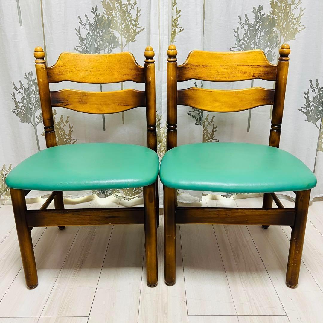 カリモク　karimoku アームレス　コロニアル　ダイニングチェア　2脚まとめ