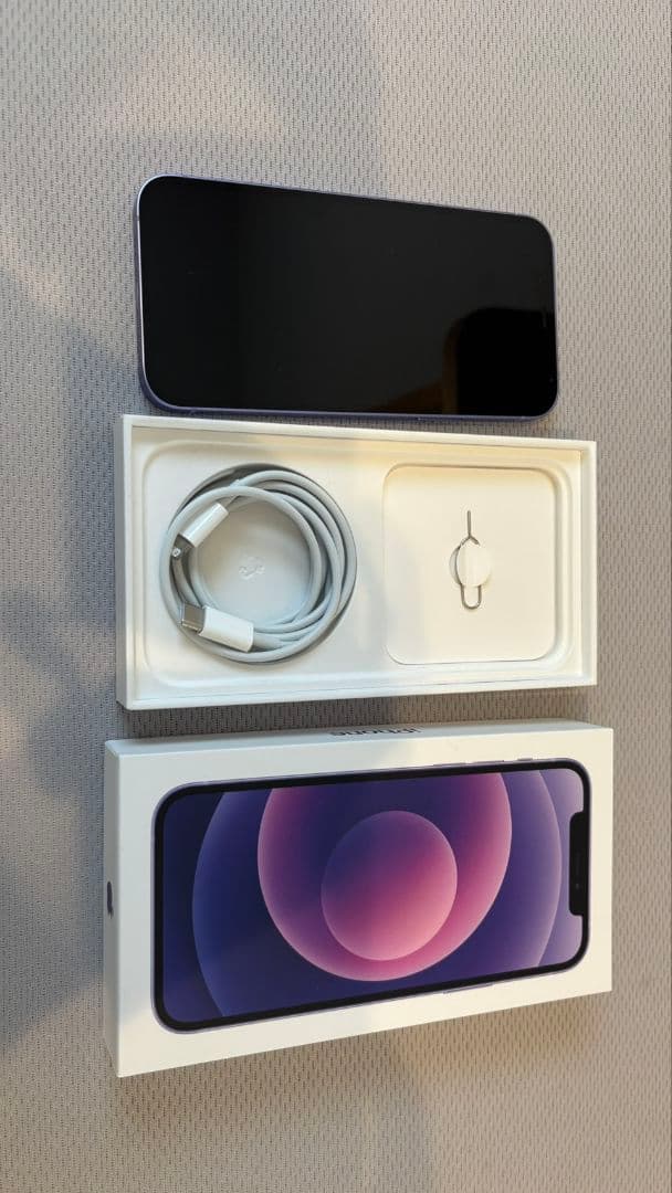 iPhone 12-128 GB パープル　スマホ本体　値下げしました