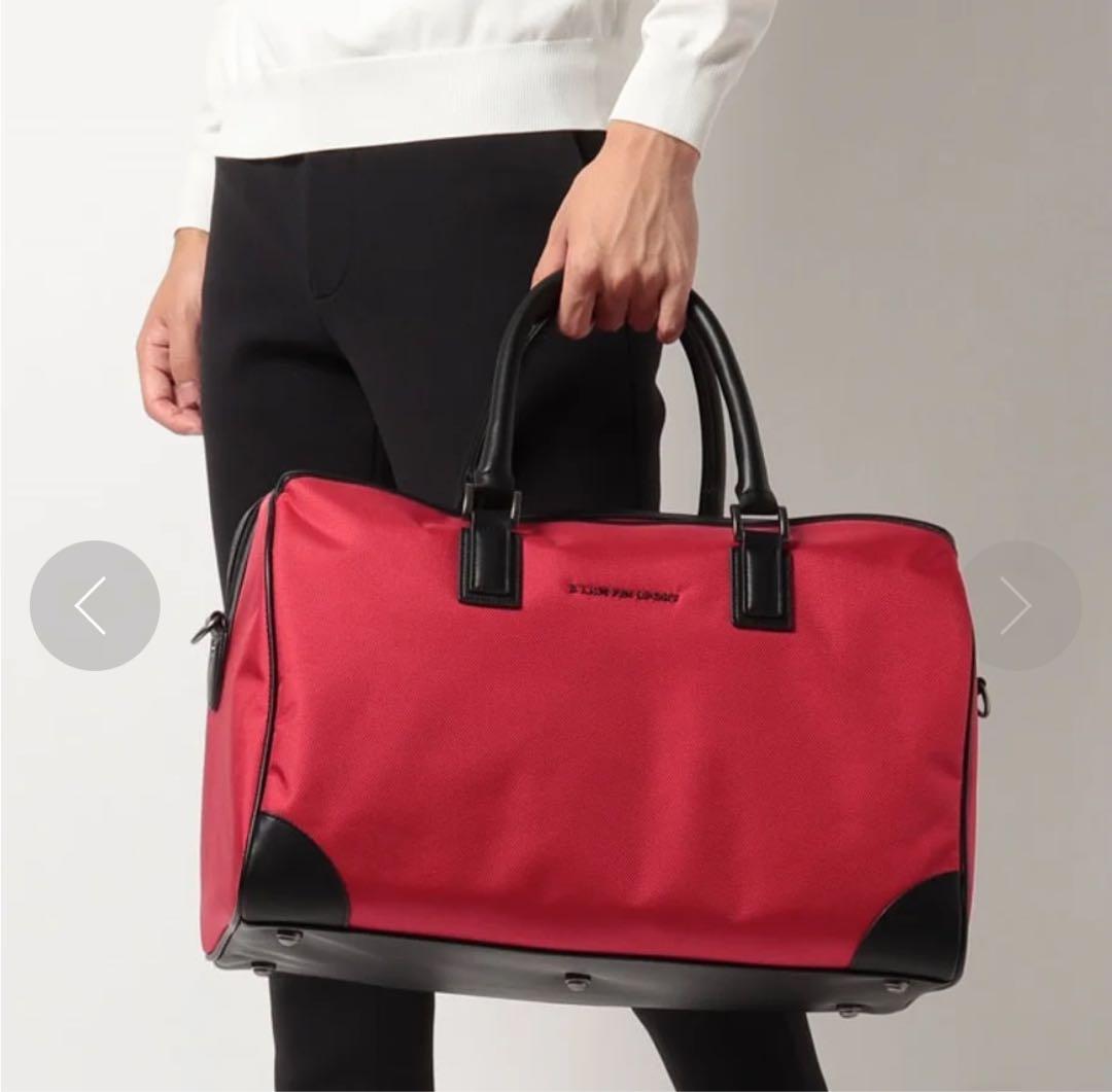 haruランバンスポール　赤 ナイロン　ボストンバッグ　ゴルフ