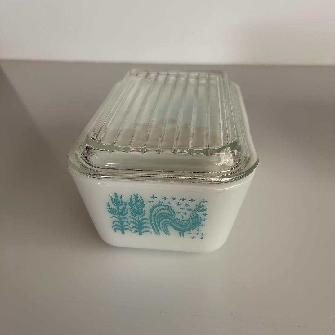 PYREX オールドパイレックス　キャセロール　バタープリント　４セット