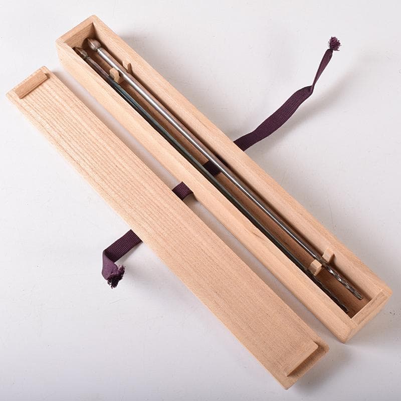 茶道具　銅製　中川浄益造　木の実火箸　約131g　共箱　D　R8367