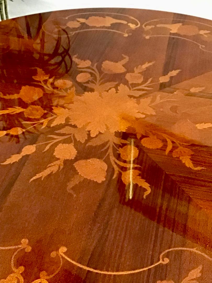 モコモコモコ☆管230☆イタリア製☆象嵌細工☆ダイニングテーブル