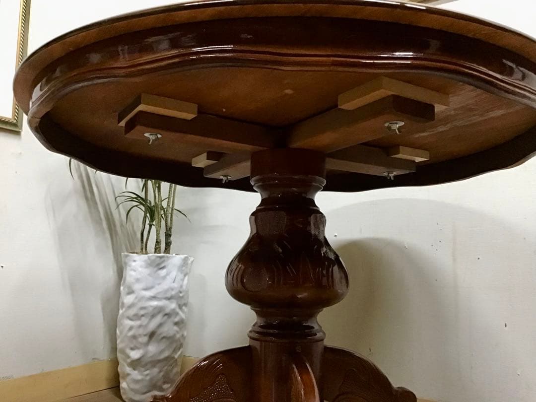 モコモコモコ☆管230☆イタリア製☆象嵌細工☆ダイニングテーブル