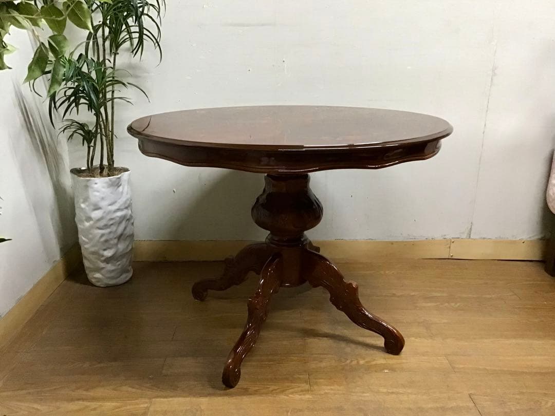 モコモコモコ☆管230☆イタリア製☆象嵌細工☆ダイニングテーブル