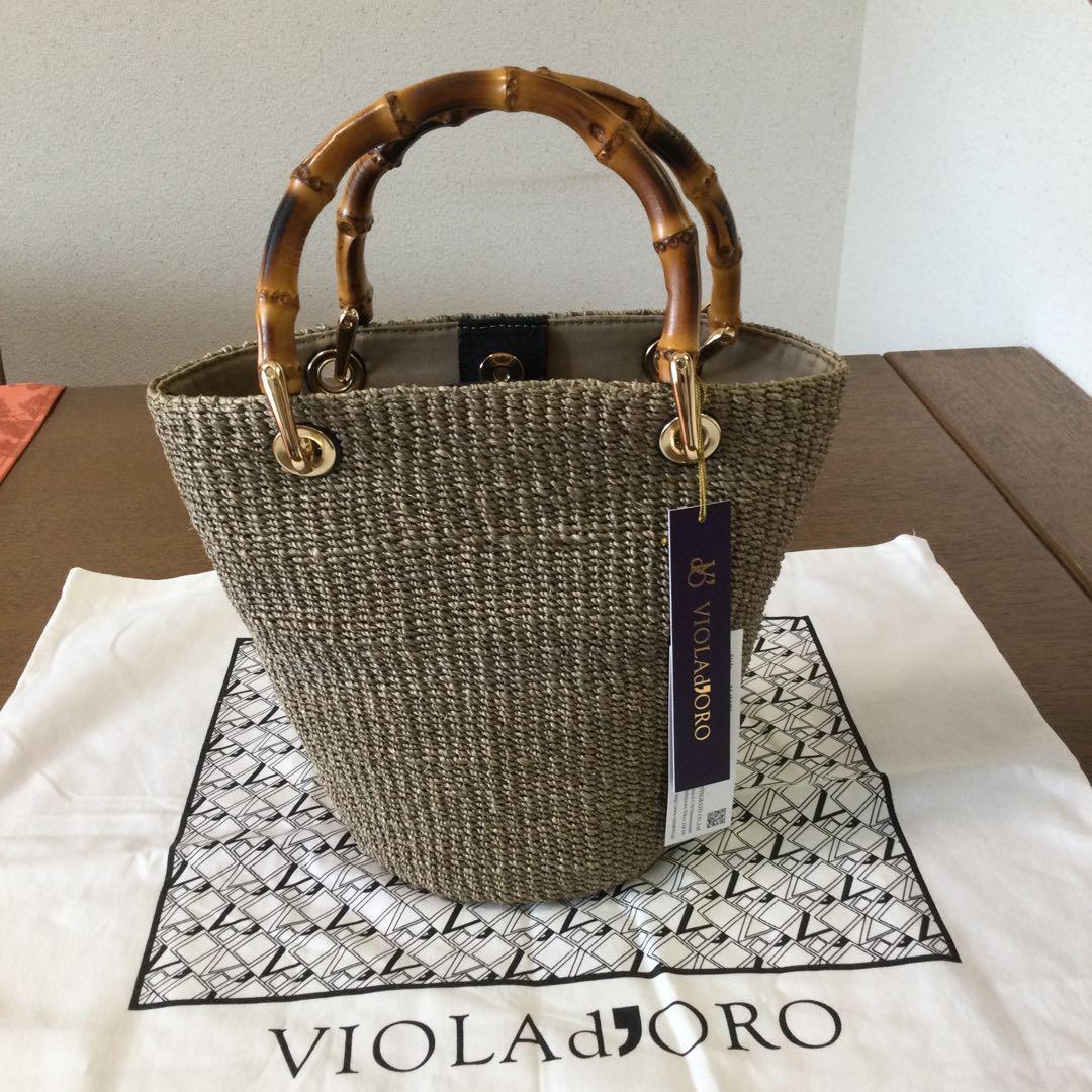 [新品]ヴィオラドーロバンブーカゴバッグ