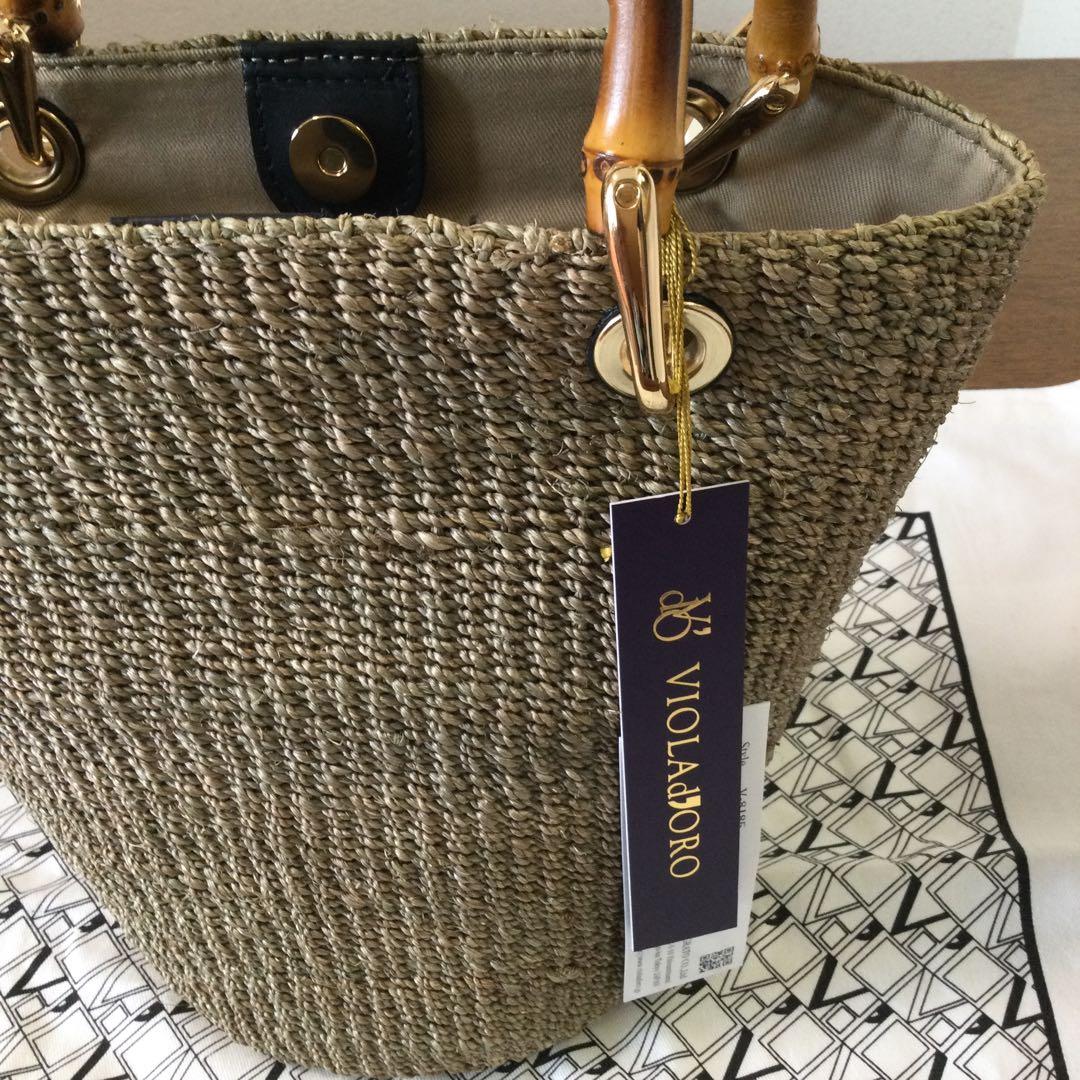 [新品]ヴィオラドーロバンブーカゴバッグ