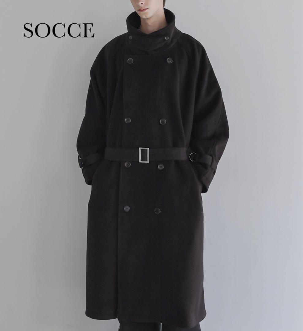 新品未使用　SOCCE ウール オーバーサイズ ロングコート ユニセックス