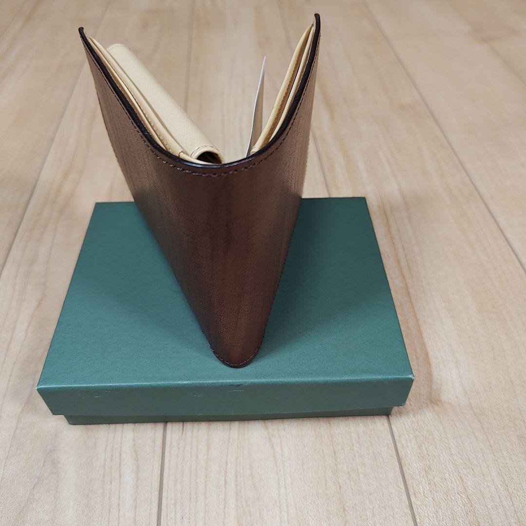 【新品未使用】Paul Smith 本革 二つ折り財布 ブラウン 箱・保存袋付