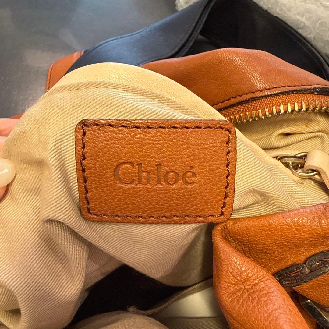 クロエ　パラディ　Chloe バッグ 本革 キャメル