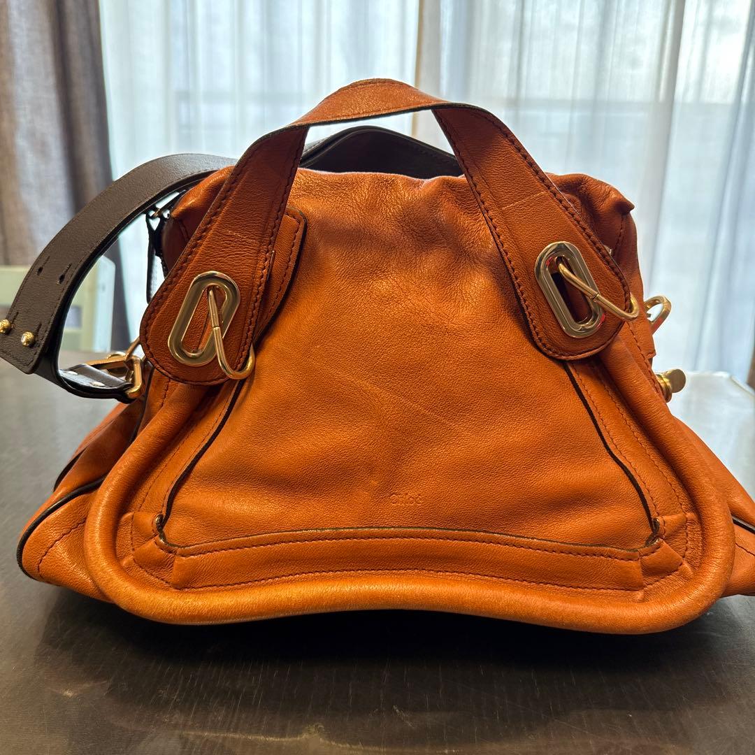 クロエ　パラディ　Chloe バッグ 本革 キャメル