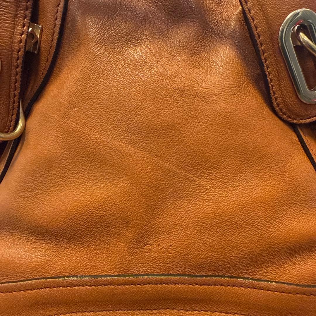 クロエ　パラディ　Chloe バッグ 本革 キャメル