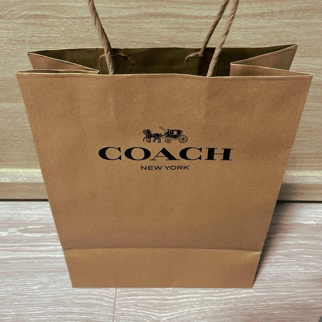 【coach 新品⭐︎メンズ】ブラック/レザーキーケース /エンボス加工/紙袋付